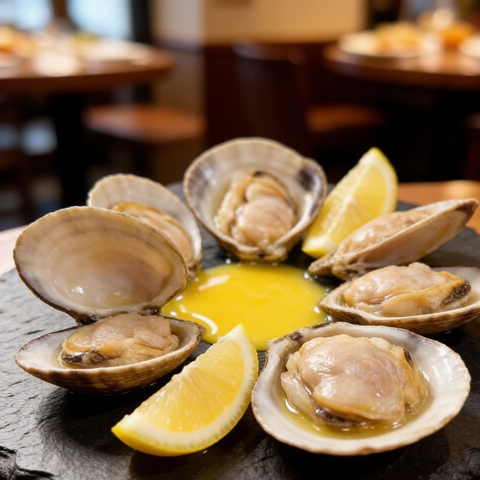 Clams on ice