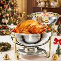 WARMOUNTS 5-Quart Buffet Warmer Set — Ideal for Parties, Catering Events, Weddings, and Banquets